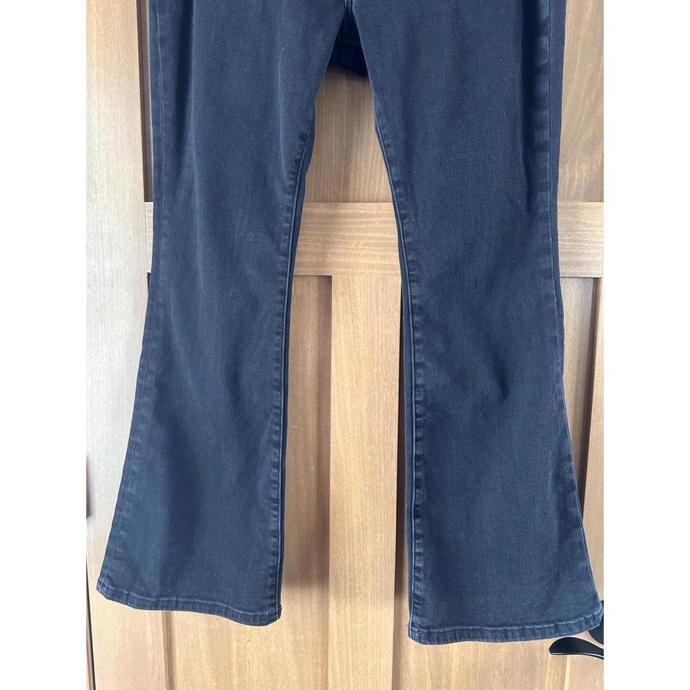 PILCRO Anthropologie The Icon Flare Jeans Mid Rise Black Wash Women’s size 32 - Picture 2 of 15